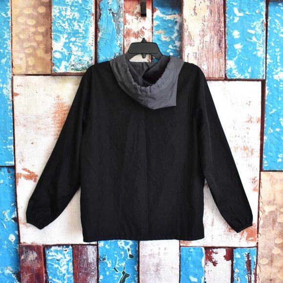 Women's Victoria's Secret Pink Dog Logo Hoodie Half Zip Windbreaker XSMALL Black - Picture 6 of 9